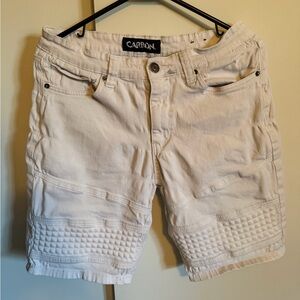 Carbon White Denim Shorts Size 32in inseam 8in